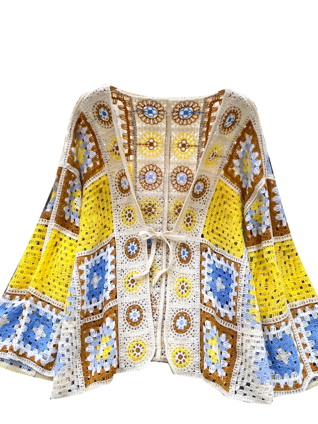 Bohemian Vacation Style Outer Wear Cardigan Women Idle Style Casual Loose